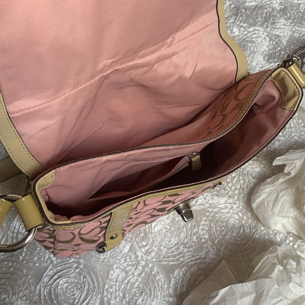 Coach Pink and Gold Crossbody Bag - Picture 12 of 16